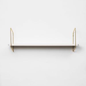 Urban Nomad Wall Shelf / 94x24 cm / Gold / White - Cabinet by FÓLK Reykjavik