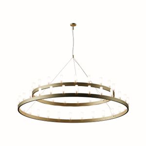 Chandelier – Double round - Ceiling lamp by Fontana Arte