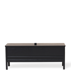 A Line Storage Bench 111, Black - Bench by Form & Refine