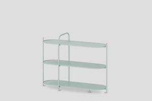 Royere Konsol 3 Katlı Metal Tablalı - Table by Forni
