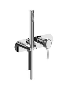 Parte esterna monocomando incasso, 3 vie, deviatore ceramico - Shower by Frattini Rubinetti dal 1958