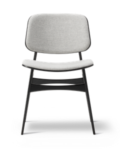 Søborg Wood Base Front upholstered - Chair by Fredericia
