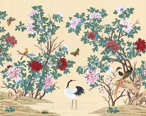 Krystle - Dynasty Peonies - Wallpaper by Fromental