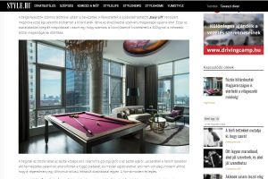 Style N°1 hungarian magazine about our table concept. - Fusion Tables - Table by Fusiontables Saluc