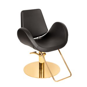 Salon Styling Chair Alipes Supergold Black - Chair by Gamma & Bross
