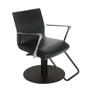 Salon Styling Chair Aluotis Superblack Black - Chair by Gamma & Bross