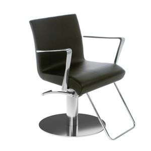Salon Styling Chair Aluotis Supersilver Black - Chair by Gamma & Bross