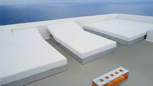 Chill Bed with backrest 140 - Bed frame by GANDIABLASCO