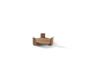 Emma footrest recycled teak 50cm - Pouf by Gescova