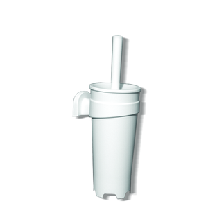 Porta Scopino Sospeso Bianco - Accessories by Goman