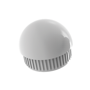 Puntale tondo bombato antinfortunistico bianco - Accessories by Goman