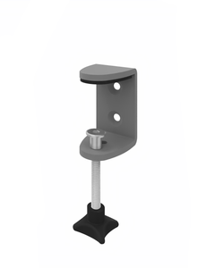 Clamp set for desk screen longer than 1800 mm, 72 mm
