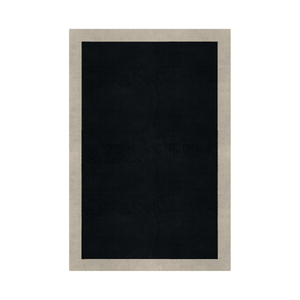 BORDER ATELIER BLACK RECTANGULAR - Carpet by Graccioza