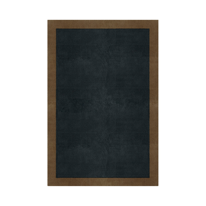 BORDER ATELIER CHARCOAL BLUE RECTANGULAR - Carpet by Graccioza