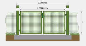 Double leaf gate - Finishes accessories by GRIGLIATI BALDASSAR