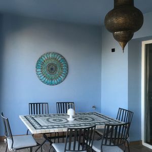 Handmade tile ceramic mural Moroccan #3 - Wall tile-stone-brick by G Vega