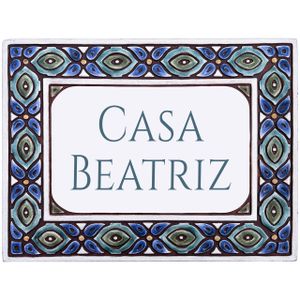 House sign Tapestry (Matt blue) - Styling by G Vega