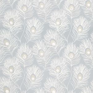 Orlena Powder Blue/Gilver HAF0261-03 - Upholstery fabric by Harlequin