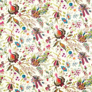 Wonderland Floral Lapis/Emerald/Carnelian HAF0534-01 - Upholstery fabric by Harlequin