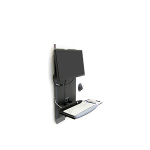 StyleView Sit to Stand Vertical Lift High Traffic Area by Ergotron - Screens by Haworth