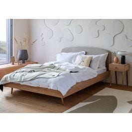 Washed Linen White Bed Linen - Curtain by Heal's