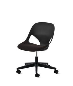 Zeph Black/Black Armless Chair - Chair by Herman Miller