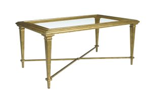 Bristol Cocktail Table Gold Leaf - Coffee table by Hickory Chair
