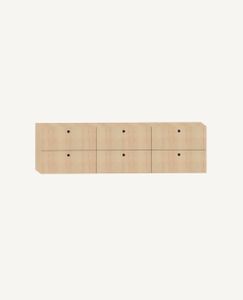Dry Shelving Storage Drawers, 6 Drawers, 49.5" Width - 19.75" Depth - Accessories by Hightower