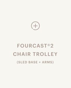 FourCast®2 Chair Trolley - Sled Base, with Arms - Chair by Hightower