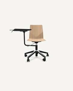 FourCast®2 Wheeler Chair, Bentwood Shell, Swivel Base - with InnoTab Tablet Arm - Chair by Hightower
