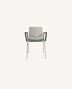 FourSure® Chair, 4 Leg Base with Seat Pad - with Arms - Chair by Hightower