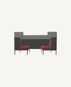 FourUs® Booth, 4 Leg Base - Ear Top - Booth by Hightower
