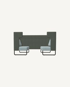 FourUs® Booth, Sled Base - Ear Top - Booth by Hightower