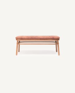 Lana Upholstered Bench - Wood - Bench by Hightower