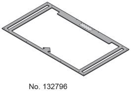 Schablone für SensePerience Rechteck 1600/1800 - Bathtub by Hoesch