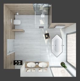 Spectra Sechseck - Bathtub by Hoesch