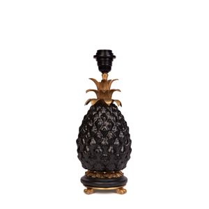 ANANITO Pineapple Lampstand - Matte Black - Wallpaper by House of Hackney