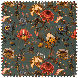 ARTEMIS Velvet - Petrol - Wallpaper by House of Hackney