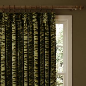 CASPIAN Velvet Curtain - Umber - Curtain by House of Hackney