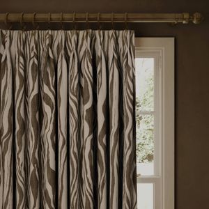 DAZZLE Cotton Linen Curtain - Cedar - Curtain by House of Hackney
