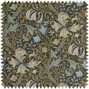 GOLDEN LILY Recycled Performance - Verde - Wallpaper by House of Hackney
