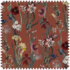 FLORA DELANICA Velvet - Clay Sample - Wallpaper by House of Hackney