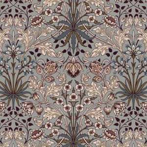 HYACINTH Wallpaper - Dove Grey - Wallpaper by House of Hackney