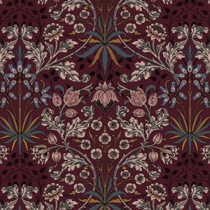 HYACINTH Wallpaper - Mulberry - Wallpaper by House of Hackney