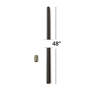 48" Stem Kit, 11.5mm Diameter
 - Functional light by Hubbardton Forge