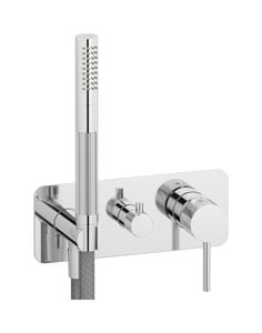 Industria ID314CC - Exposed parts for manual wall mixer with three ways diverter and shower kit - Tap by IB