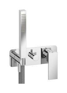 Rubacuori RU313CC - Exposed parts for manual wall mixer with two ways diverter and shower kit - Tap by IB