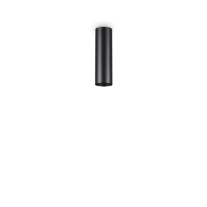 LOOK PL01 ROUND D6.0 H020 NERO - Ceiling lamp by Ideal Lux