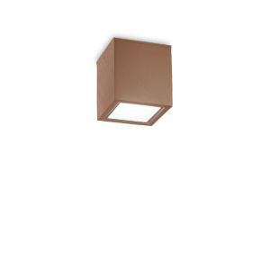 TECHO PL1 D09 SQUARE COFFEE - Ceiling lamp by Ideal Lux