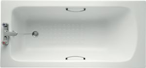 Sandringham 21 Regular bath 1490x690x540 mm, 2 tap holes, with overflow, no waste - Bathtub by Ideal Standard